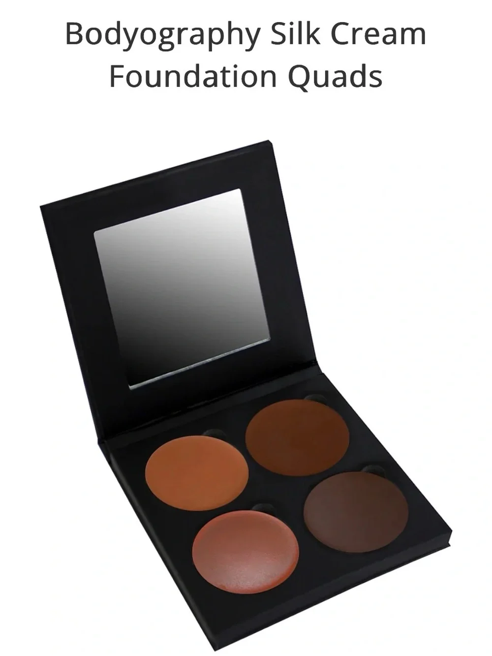 Bodyography Silk Cream Foundation Quad — Deep Brown Set